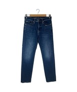 American Eagle Jeans Mens 29x30 Slim Straight AirFlex Dark Wash Wiskerin... - $32.48 CAD