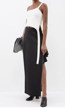 JW Anderson Layered Crepe Zip Detail Maxi Skirt Sz 36/2-4  Black $749 - £178.05 GBP