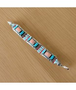 Vintage Nepal Tibetan Bracelet Turquoise Howlite Ethnic Coral Tibet Hand... - $29.87 CAD