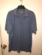 Vineyard Vines Men&#39;s XL Striped Polo Shirt 100% Pima Cotton Soft &amp; Stretchy - $11.87