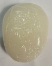 Augustinian Jade, White Marble Buddha, 2&quot; x 2.75&quot; - $28.04