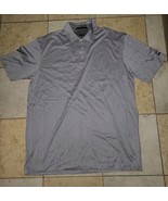 Nike Men’s XL Tiger Woods Collection FIT DRY Golf Polo Grey Striped NWOT! - $29.10