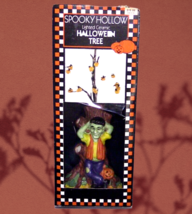 Vintage Spooky Hollow - Lighted Porcelain Halloween Tree 1996 Frankenstein - £23.18 GBP