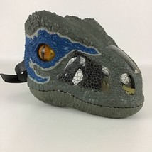 Jurassic World Chomp Roar Electronic Mask Velociraptor Blue Mattel TESTED - $39.55