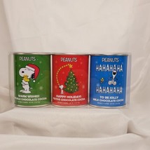 McSteven&#39;s Peanuts Holiday Hot Chocolate Pack 3 Snoopy Collector Tins Ch... - $16.82