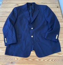 Hart Schaffner Marx Men’s Button Up Suit Jacket Size 46 Blue AK - £39.34 GBP