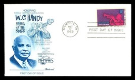 Postal History FDC Historical Cachet Cover 1969 WC Handy Jazz City Memph... - $8.41
