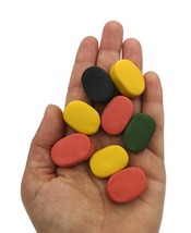 8Pc 20mm Assorted Matte Large Beads Handmade Ceramic Oval Beads For Clay... - £32.58 GBP