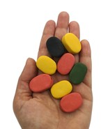 8Pc 20mm Assorted Matte Large Beads Handmade Ceramic Oval Beads For Clay... - £33.10 GBP