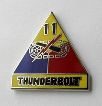 Thunderbolt 11TH Armored Divison Us Army Lapel Pin Badge 1 Inch - £4.45 GBP