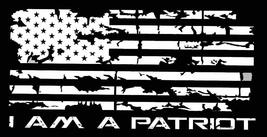 K's Novelties USA I Am A Patriot Black White Decal Bumper Sticker - £2.72 GBP