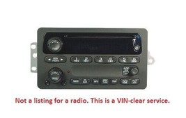 GM radio VIN clear UNLOCK service for locked 2000+ Class 2 radios - £35.41 GBP
