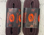 Waxed Round Shoelaces 2 Pairs Oxford Dress Shoes Boots Shoe Lace Brown 72in - $14.25