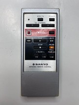 Sanyo Infared Vintage TV VCR Remote Control, Silver Red Black - OEM Original - £11.75 GBP