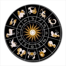 Horoscope Astrology Signs Art Round Mouse Pad Mat Mousepad New - £13.43 GBP