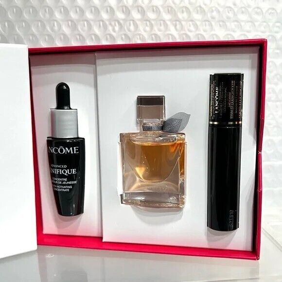 LANCOME HAPPINESS 3 PIECE MINI GIFT SET: Genifique,Hypnose, La Vie Est B... - $34.65
