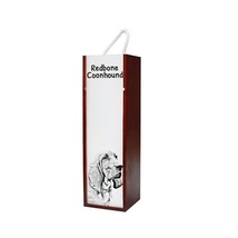 Redbone coonhound - Wine box with an image of a dog. - £15.27 GBP