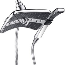 Bright Showers Dual Shower Head Combo, Handheld Rainfall Shower Head, Chrome. - £47.37 GBP