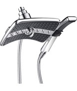 Bright Showers Dual Shower Head Combo, Handheld Rainfall Shower Head, Ch... - £47.14 GBP