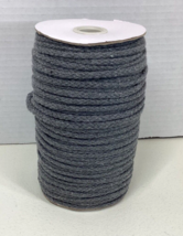 Macrama Grey Cord 5mm 295 Feet 8 Strand Cotton Rope Crafts Knitting Wall... - $12.75