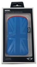 Soft Leather Pouch Mini Cooper Sleeve Blue Phone Case Cover Apple iPhone 4 4s - £9.47 GBP