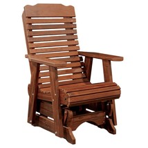 CONTOURED GLIDER CHAIR - Amish Red Cedar Outdoor Armchair - £668.37 GBP