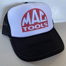 Vintage MAC Tools Hat Mac Trucker Hat snapback Black Mesh Cap NASCAR - £13.77 GBP