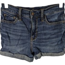 Hollister High Rise Jean Shorts 3&quot; Juniors Size 1 Blue Wash Short Stretc... - £13.01 GBP