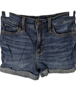 Hollister High Rise Jean Shorts 3&quot; Juniors Size 1 Blue Wash Short Stretc... - $16.83