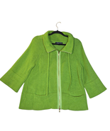 Jones NY Signature Womens Medium Cardigan Knit Pockets Sweater Brat Gree... - $20.43 CAD