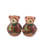 Christmas Bears Holiday Teddy Salt &amp; Pepper Shakers Set - $147.90 MXN