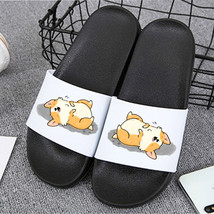 Butt Funny Corgi Slippers women casual cute graphic home Slippers woman flip flo - £18.20 GBP