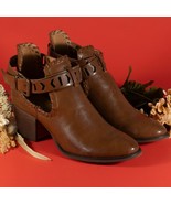 ARider Girl Womens Ankle Boots Booties Color Brown Mid High Slip On Size 7 - $558.11 MXN