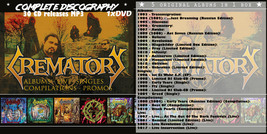 Crematory Complete Discography MP3 30 CD releases on 1x DVD Albums Live Singles - £12.70 GBP