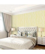 4 pack! Yellow wave Pattern Wallpaper Self Adhesive Peel Stick Paper Rol... - $372.82 MXN