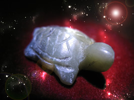 Haunted Charm Carved Jade Touch Of Ultimate Luck Highest Light Ooak Magic - £280.35 GBP