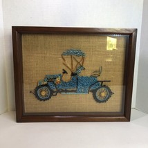 Model T Auto Finished and Framed Quilling 15&quot; x 12.25&quot; Paper Filigree Quill Art - £28.65 GBP
