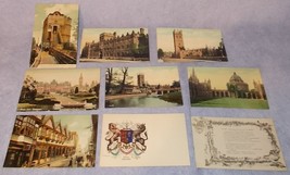 Antique Vintage Chester & Oxford England Color Post Card lot of 9 Ca 1907 - $9.95