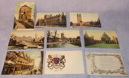 Antique Vintage Chester & Oxford England Color Post Card lot of 9 Ca 1907 - £7.79 GBP