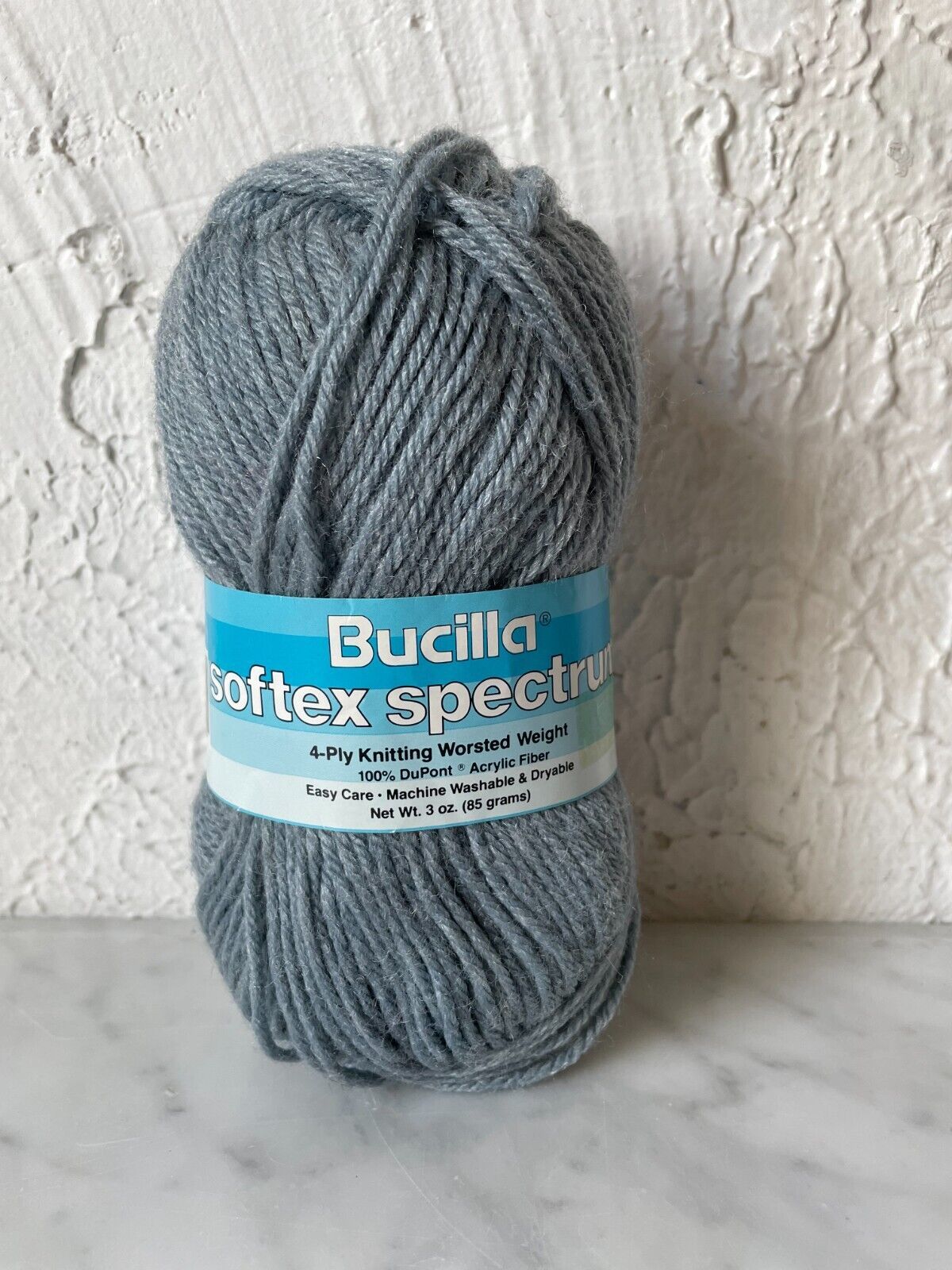 Primary image for Vintage Bucilla Softex Spectrum 4 Ply Worsted Weight Yarn - 1 Skein Blue #1402