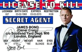 Daniel Craig James Bond 007 License To Kill Movie Novelty ID Spy Secret ... - £7.00 GBP