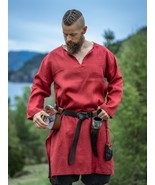 Viking Linen Tunic – Natural Medieval LARP &amp; Reenactment Outfit (S–XXL) - $99.99