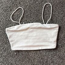 SHEIN Spaghetti Strap Crop Tube Top White Size (S) Small Women - $7.95