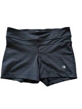 Champion Double Dry Mini Booty Shorts Women Black Stretch Shorts Run Siz... - €6,84 EUR