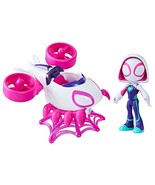 Spidey and His Amazing Friends Marvel Ghost-Spider Copter Set, 4-Inch Sc... - £20.47 GBP