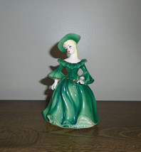 Napco Figural Planter Ceramic Lady in Green a1890a Vintage Japan - £15.79 GBP
