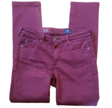 Adriano Goldschmied The Prima Jeans Womens 26 Burgundy Mid Rise Cigarett... - $22.52