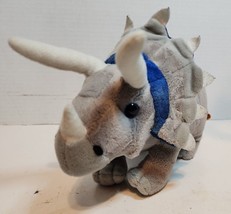 13 Inch Triceratops Stuffed Animal Plush Toy  blue and gray - $4.99