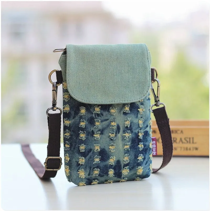 Small  Bags Nylon Women Mobile Phone Bag Mini Female Messenger Purse Wallet Purs - £42.47 GBP