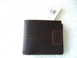 &quot; NWT &quot; Dickies Genuine Leather Brown RFID Slimfold Wallet &quot; Beautiful Gift Item - £15.43 GBP